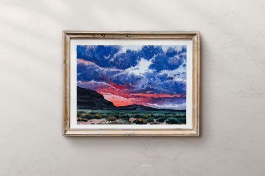 Mojave Desert Sunset print