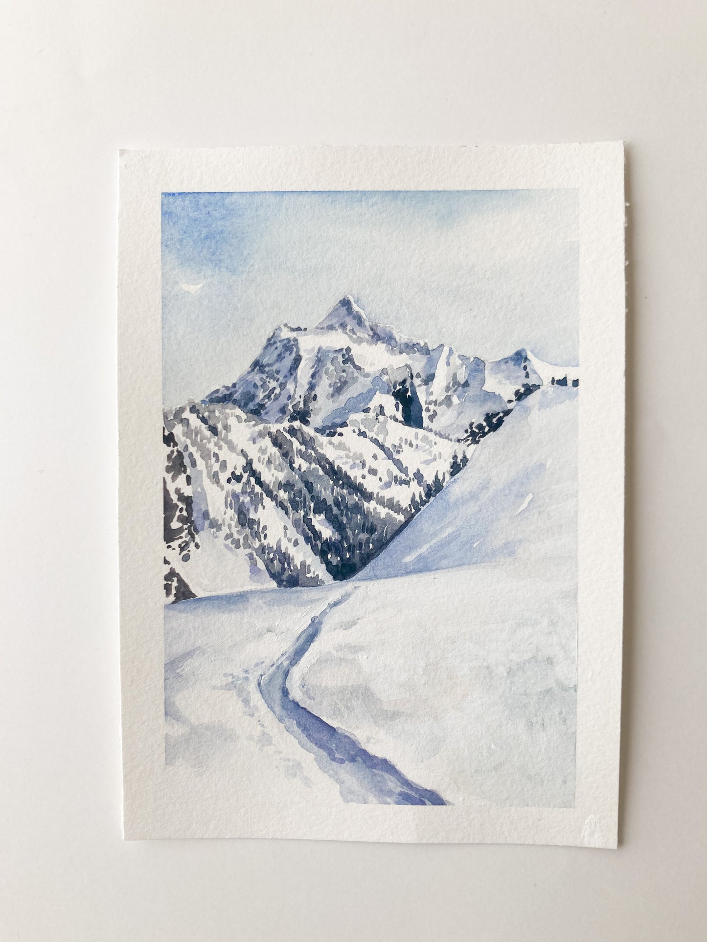The Snowy Mountains of Washington Print