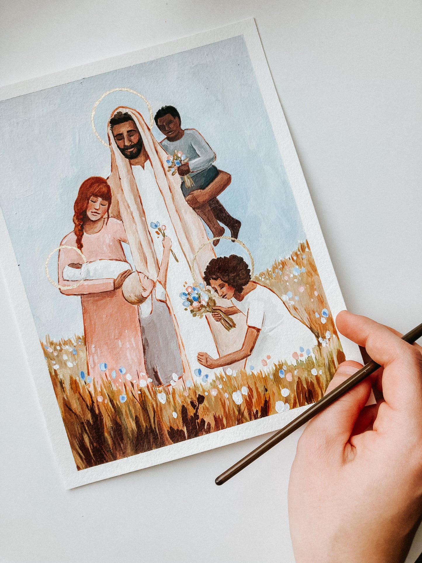 'Christ And The Children' Print