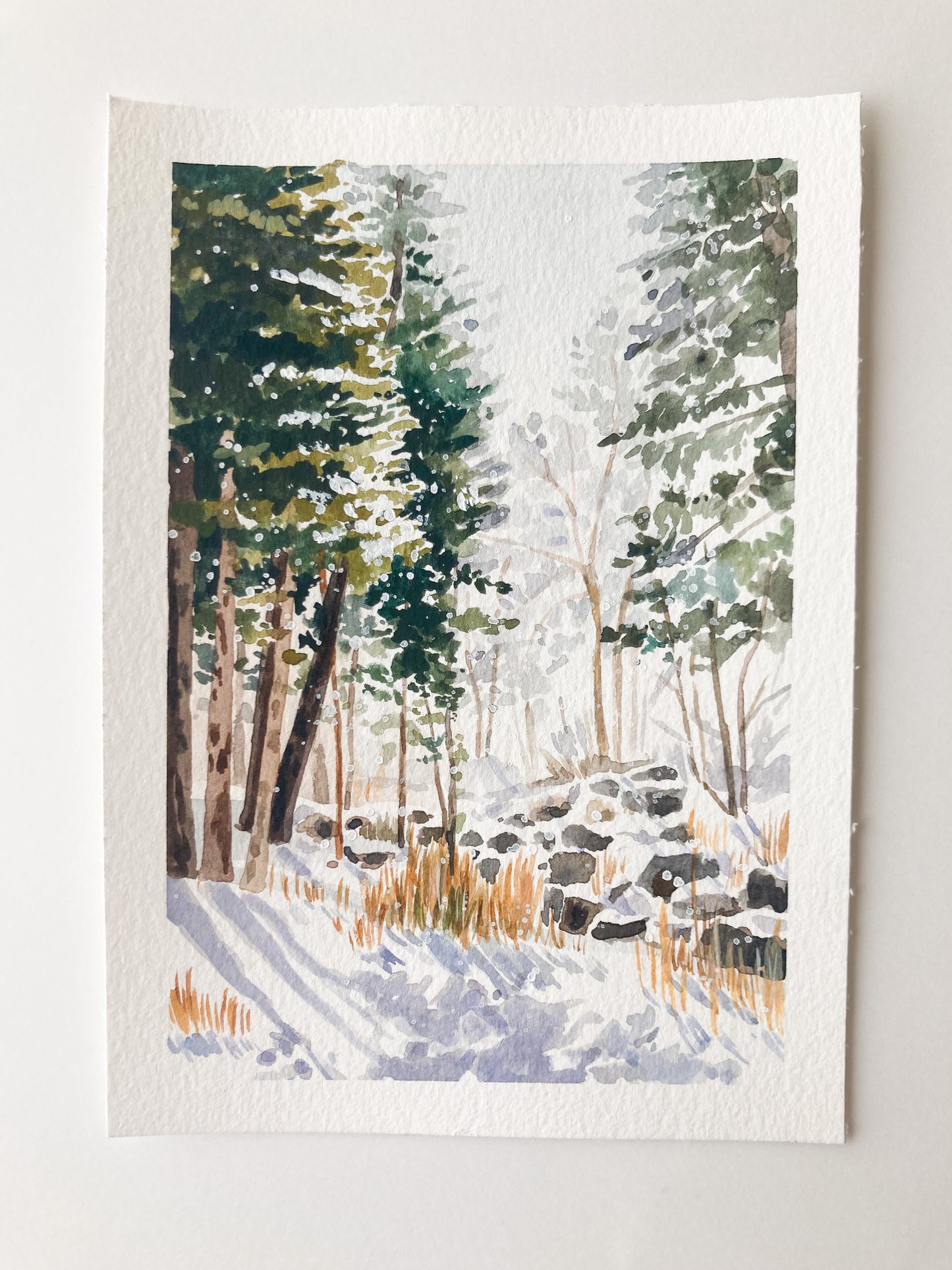 In The Snowy Woods Print