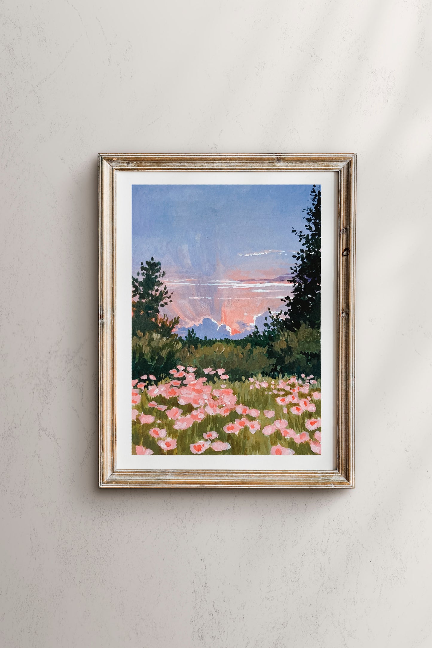 Floral Sunset, Washington print
