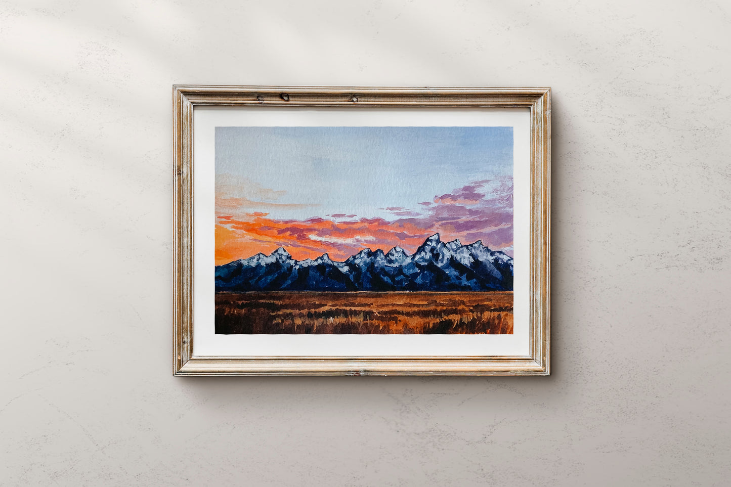 Grand Tetons Sunset print