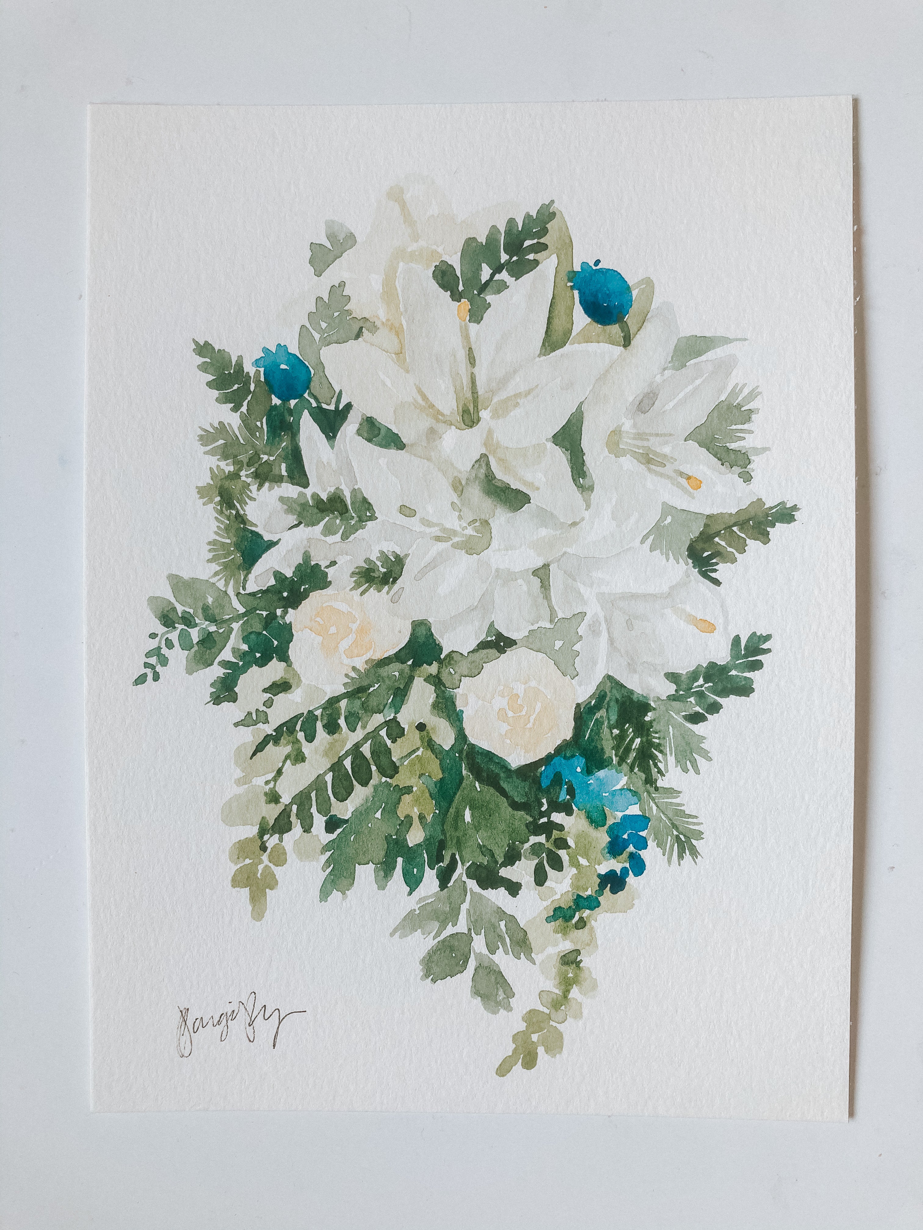 Country outlets Bouquet Acrylic 11X14 floral painting