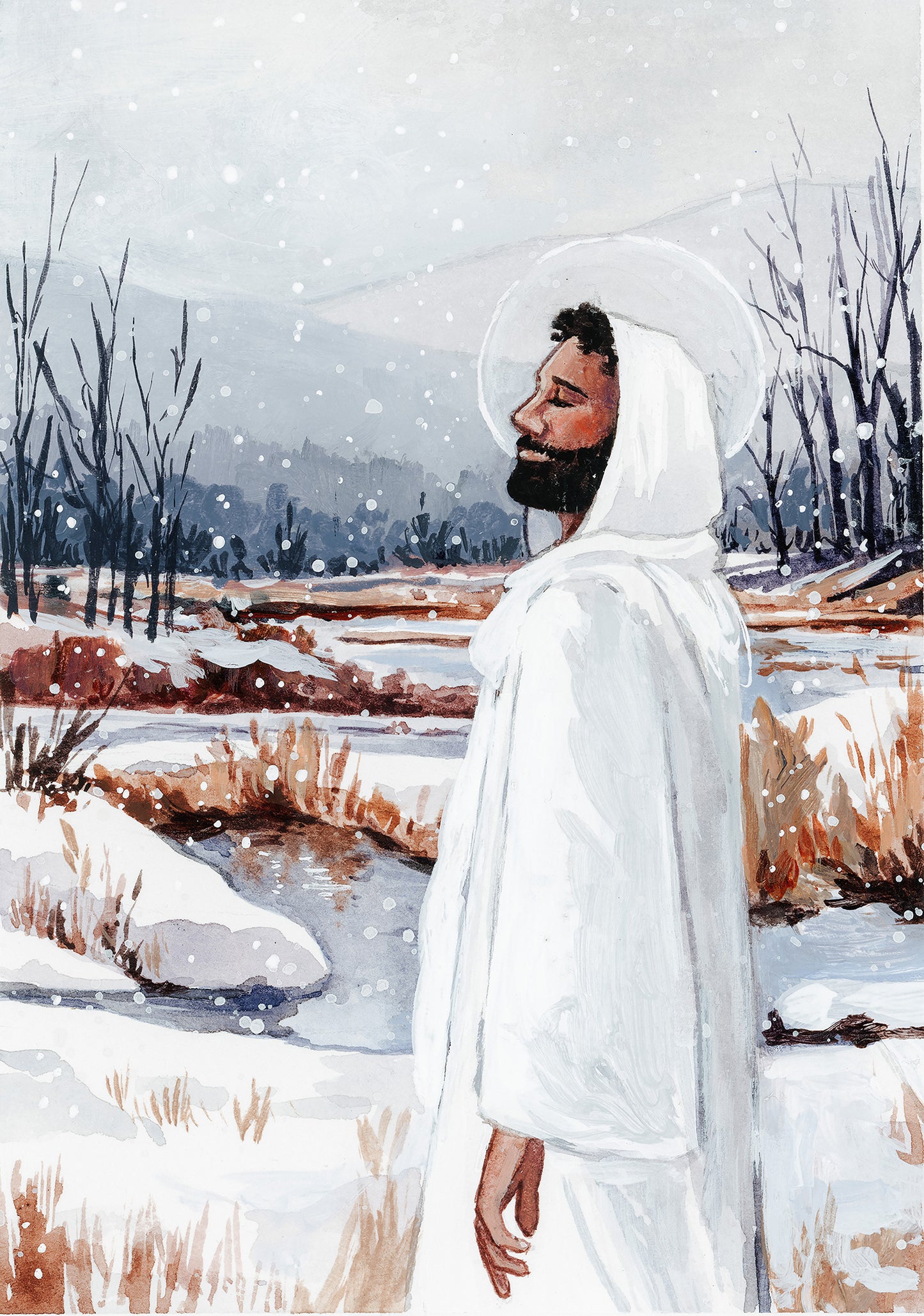 'He Is With Me In My Winters' Print