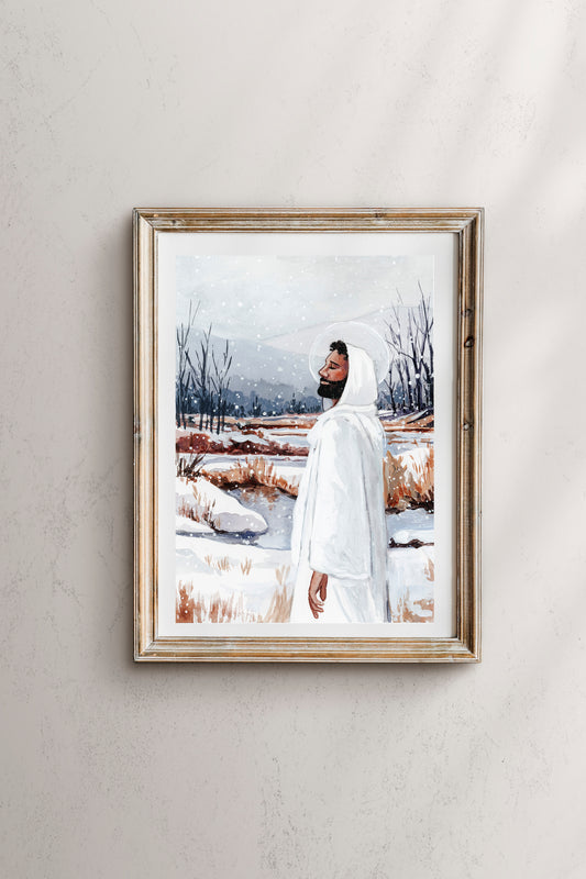 'He Is With Me In My Winters' Print