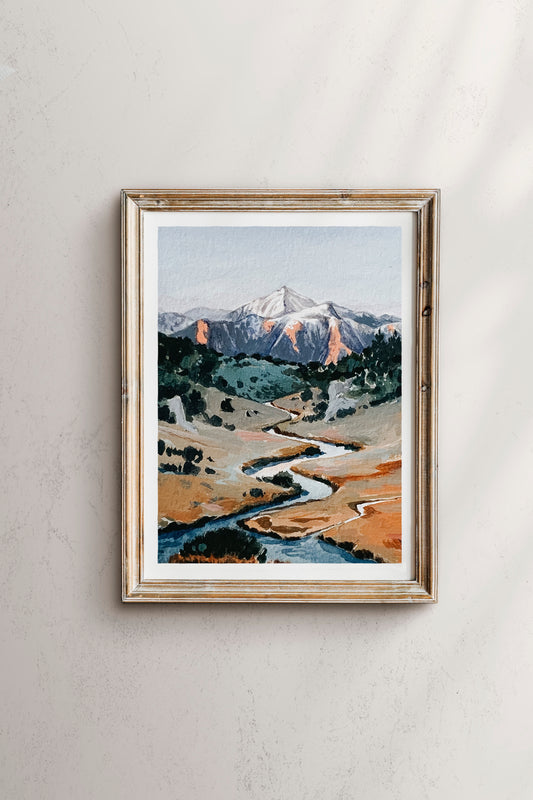 'The Hills And Valleys' Print (Eastern Sierras)